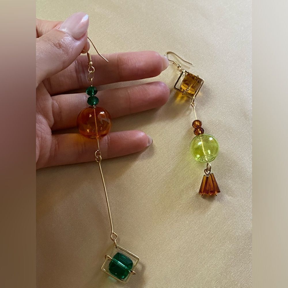 Bohemian drop earrings M10 - Picture 4 of 5